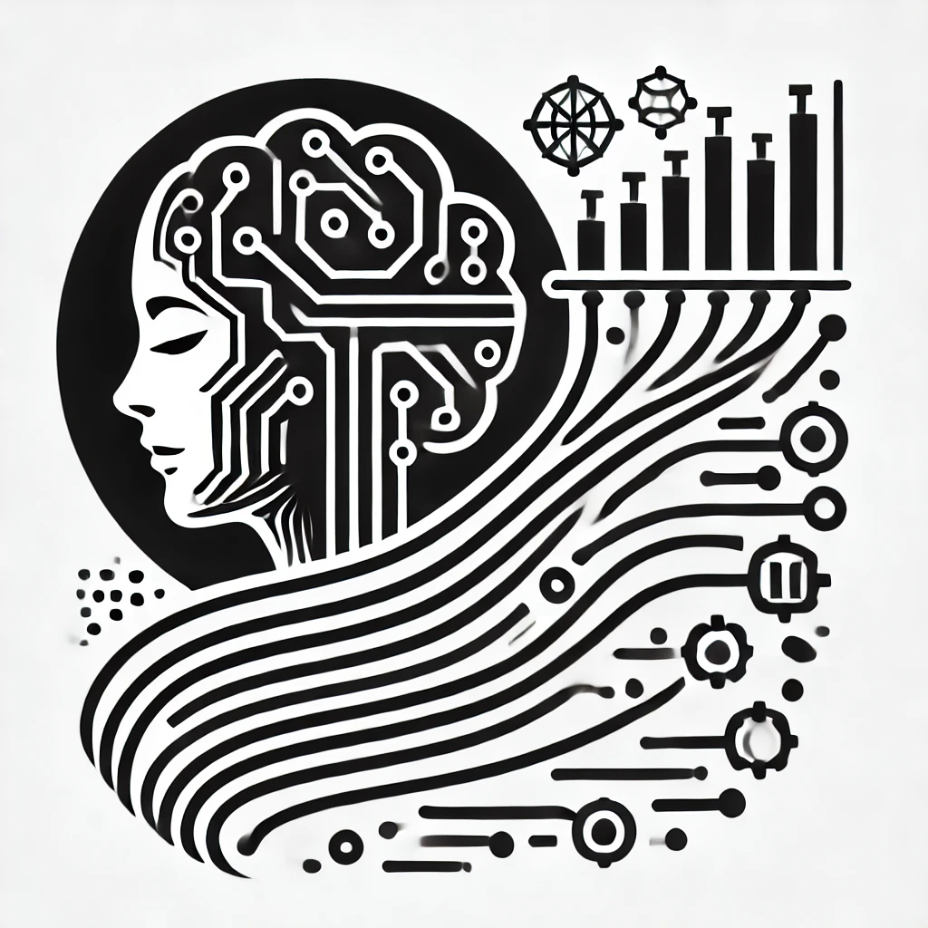 AI analyzing business data streams